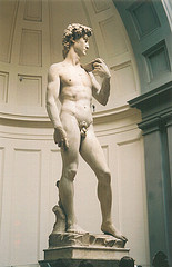 Michelangelo's David at the Galleria dell'Accademia
              in Florence