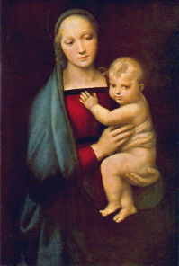 Raphael's Madonna of the Grand Duke at the Galleria
              Palatina