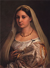 Raphael's La
              Velata at the Galleria Palatina